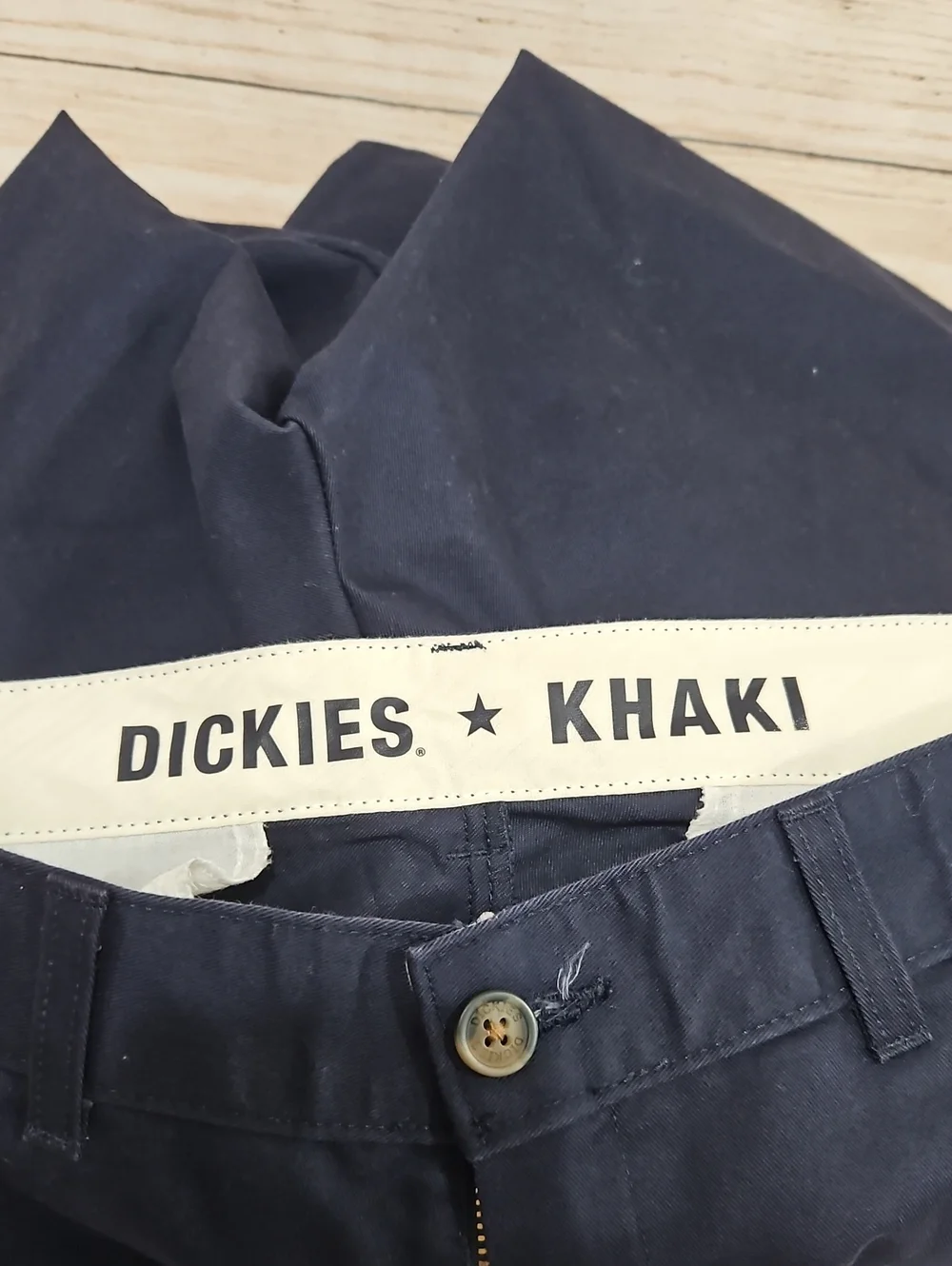 💟 Dickies Men's Navy Blue Regular Taper Chino Pants 34x30